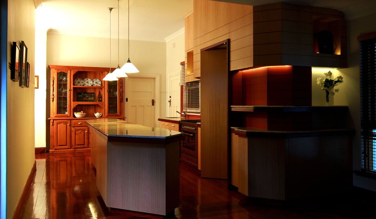 Kitchen with Pantry door open