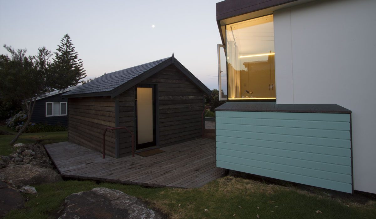 Exterior view of shed